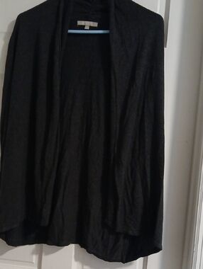Joan Vass Black High-Low Wrap